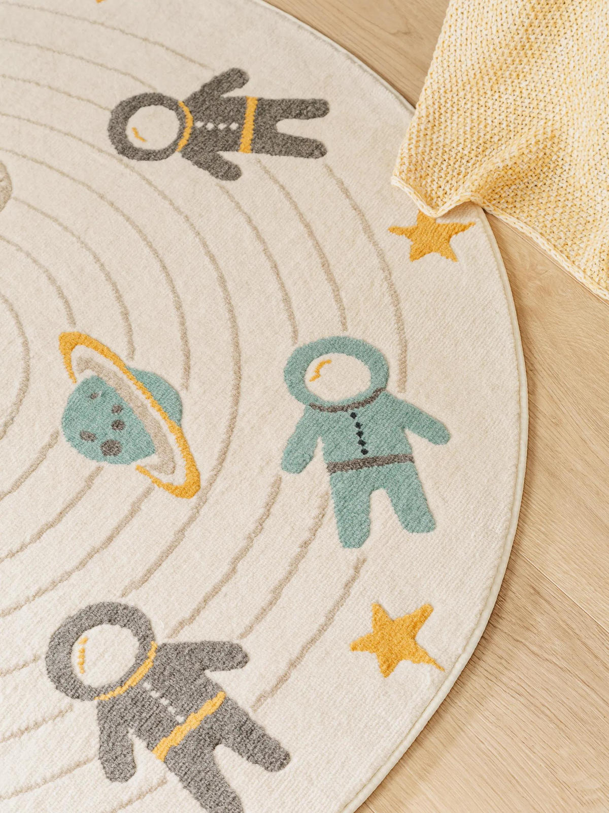 KINDERTEPPICH Apollo Cream ø 120 cm rund - Creme, Textil (120/120cm) - Lytte