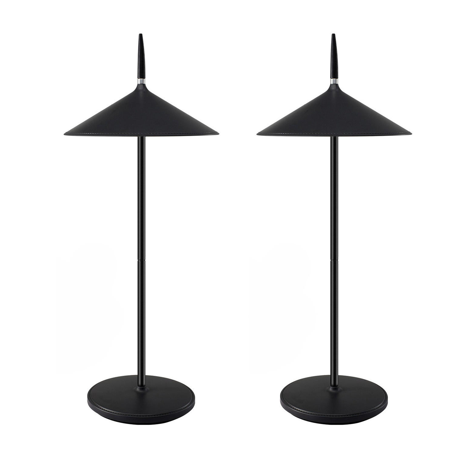 LED TISCHLEUCHTE Nauser (2er-Set) - Schwarz, Kunststoff (15.4/15.4/37.6cm) - Nettlife