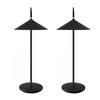LED TISCHLEUCHTE Nauser (2er-Set) - Schwarz, Kunststoff (15.4/15.4/37.6cm) - Nettlife