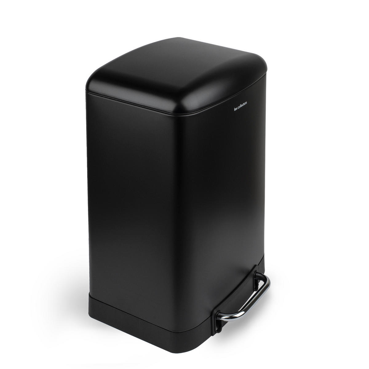 TRETMÜLLEIMER 20L - black edition N°505 - Schwarz, Metall (30/52.5/29cm) - Les Collectors