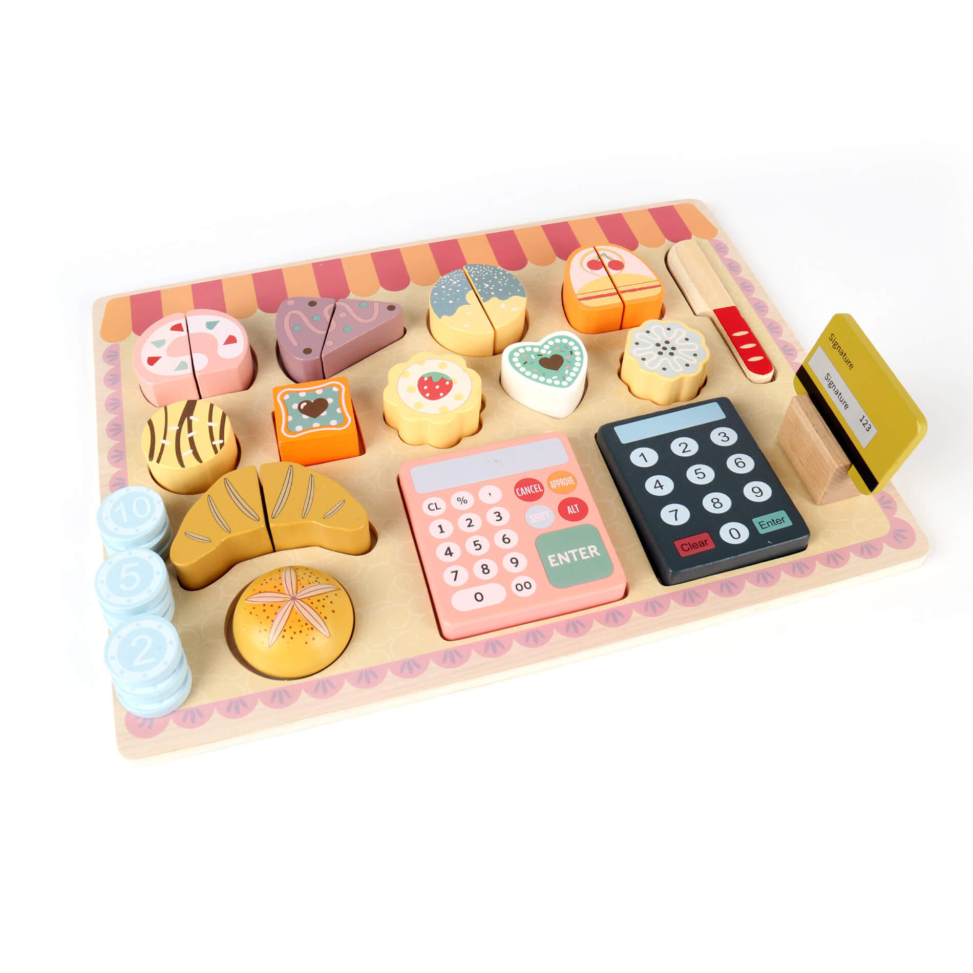 HOLZSPIELZEUG Bäckerei - Multicolor, Holz (30/2/22cm)