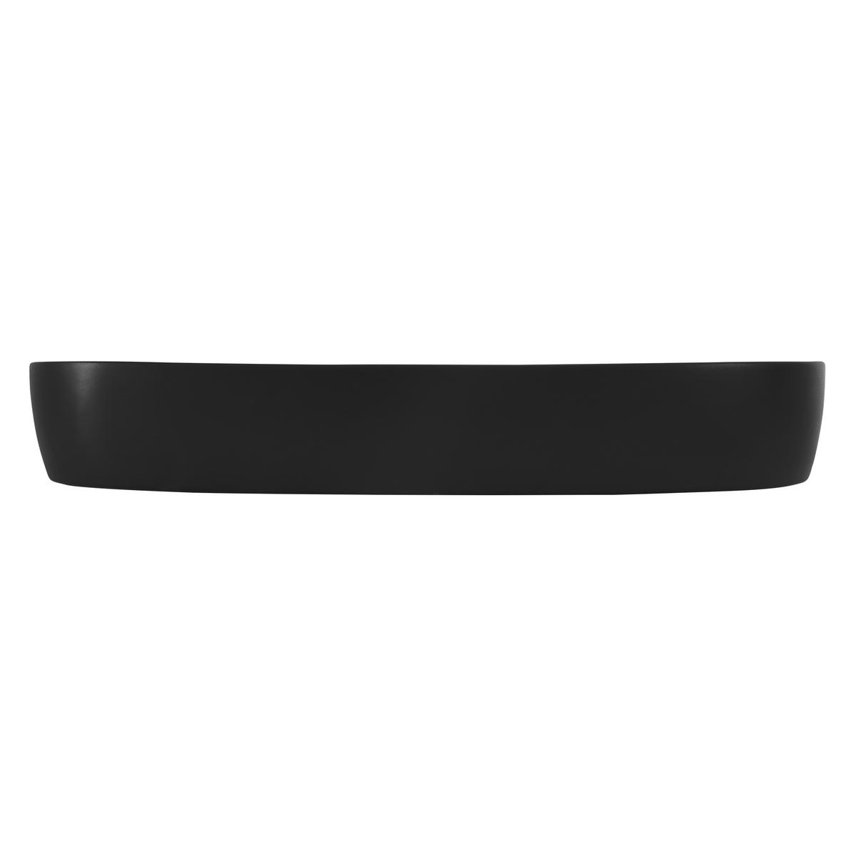 WASCHBECKEN - Schwarz, Keramik (40/12/80cm) - ML-DESIGN