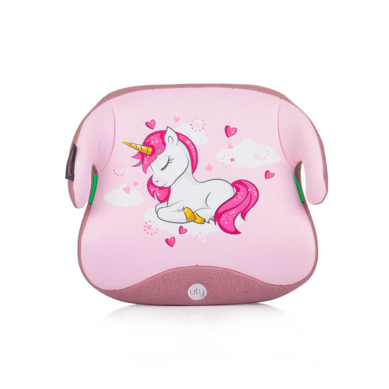 KINDERSITZERHÖHUNG i-Size Uty rosa (125-150cm) Gruppe 3, Bezug waschbar - Rosa, Kunststoff (41/20/40cm) - Chipolino