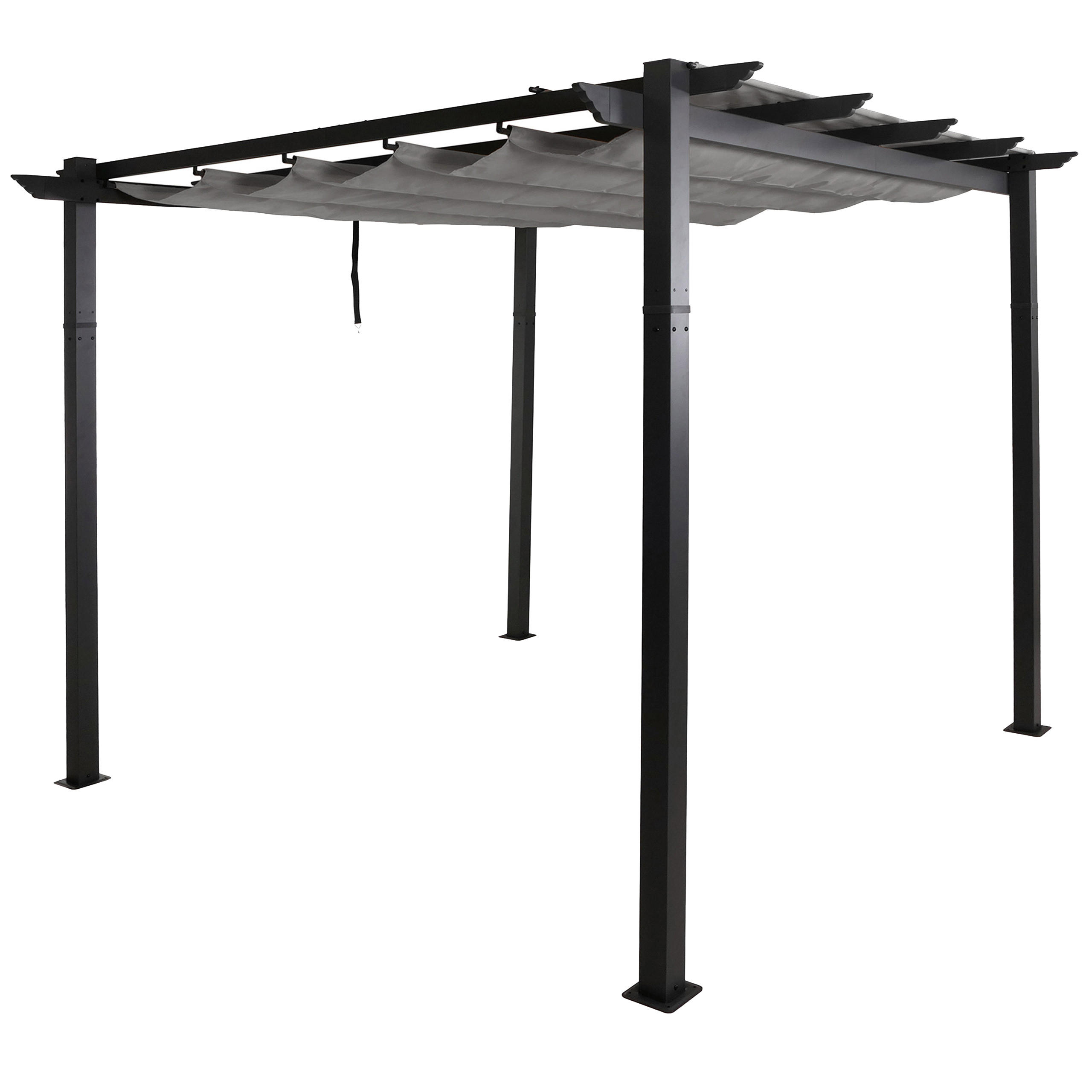 PERGOLA Grau - Grau, Textil (300/240/300cm) - MCW