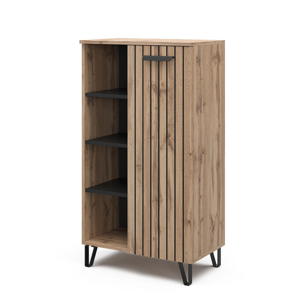 KOMMODE Amber Braun 60.2 x 110 cm mit 1 Tür - Braun, Holzwerkstoff (35/110/60.2cm) - Vicco