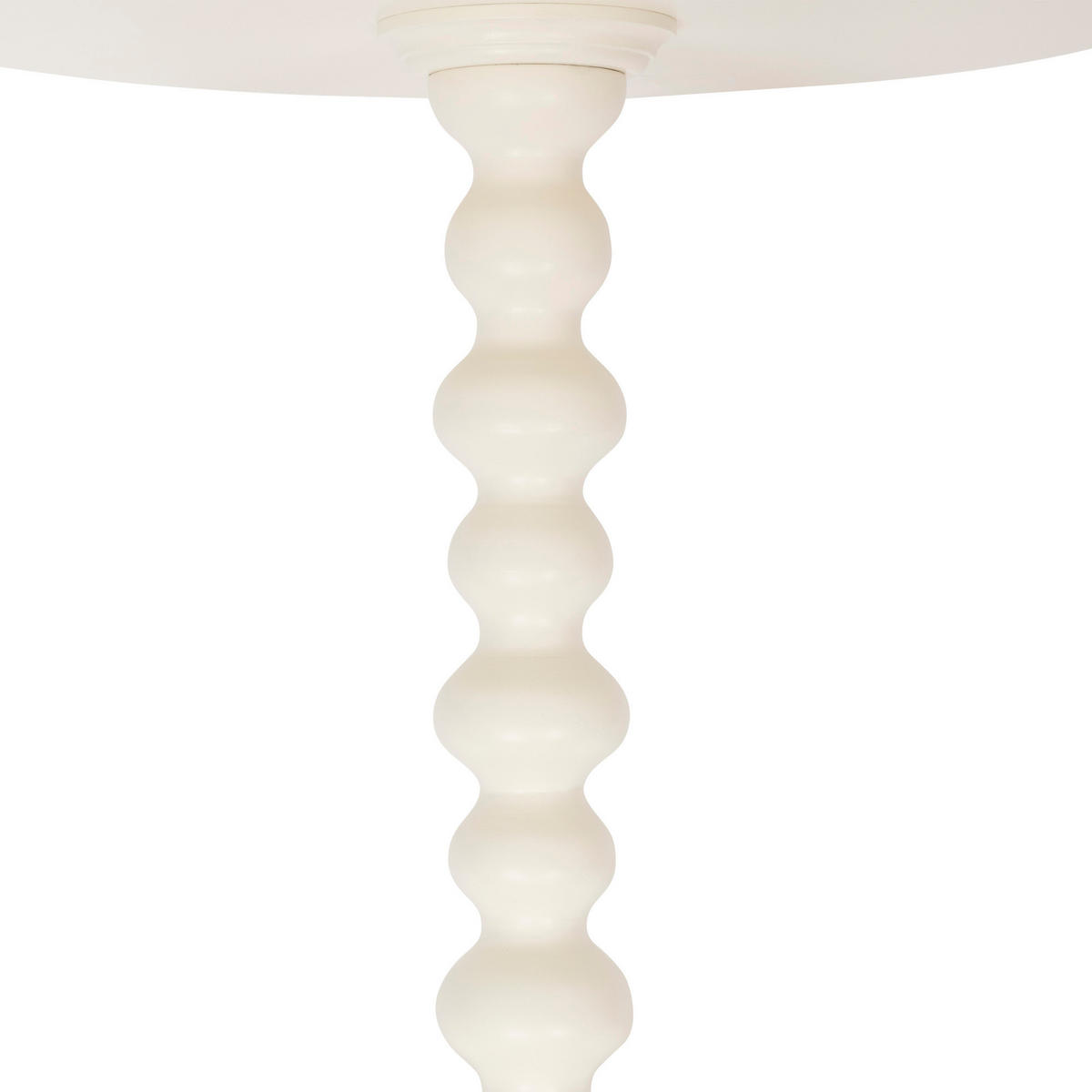 COUCHTISCH mit dekorativem Bein Alix Beige 38/38/50 cm - Weiß, Holzwerkstoff (38/38/50cm) - Atmosphera Createur d´interieur