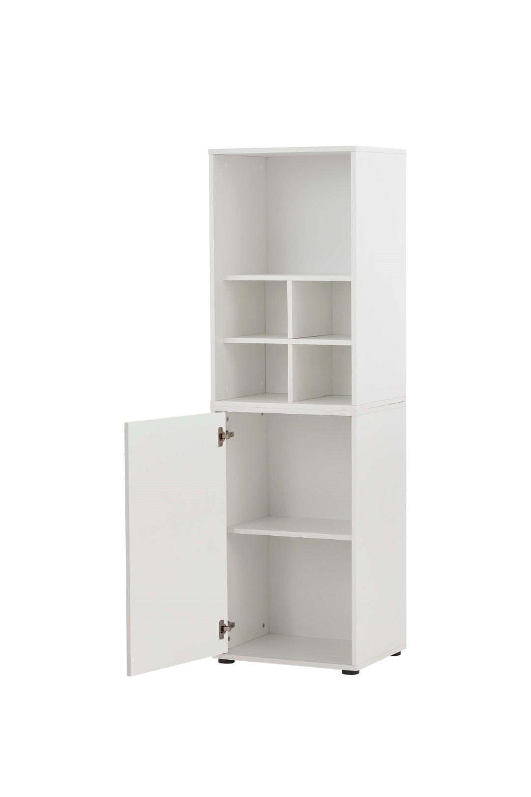 AKTENREGAL Pigeon Set AKTENSCHRANK & REGALKREUZ Breite 51 cm Weiß - Weiß, Holz (51/166/41cm) - PROREGAL