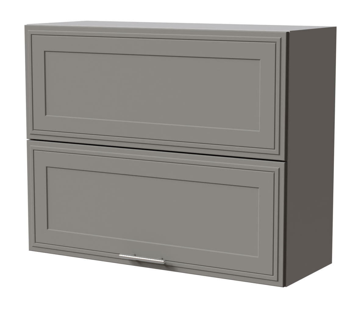 KLAPPHÄNGESCHRANK Salo W8B/90-AV Grau / Dust Grey Matt 90 / 32,5 / 72cm - Grau, Holz/Holzwerkstoff (90/72/32.5cm) - Feldmann-Wohnen