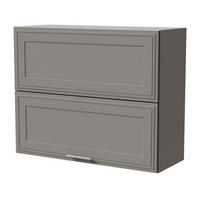 KLAPPHÄNGESCHRANK Salo W8B/90-AV Grau / Dust Grey Matt 90 / 32,5 / 72cm - Grau, Holz/Holzwerkstoff (90/72/32.5cm) - Feldmann-Wohnen