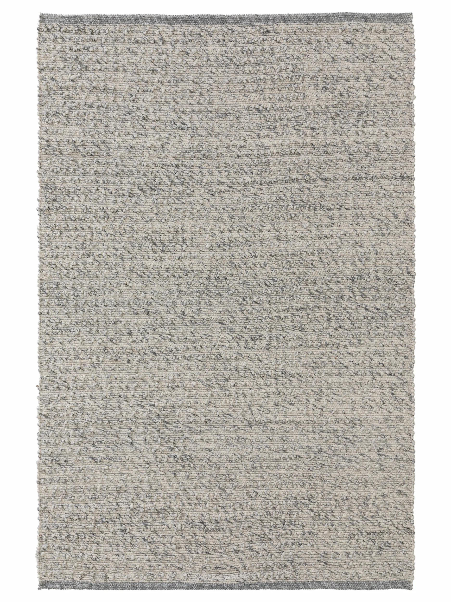 WOLLTEPPICH Lana Grau 200x300 cm - Grau, Textil (200/300cm) - benuta Pure