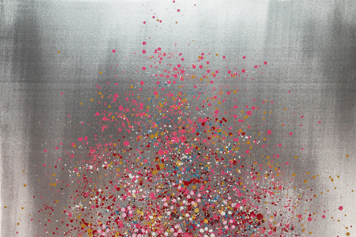 ACRYLBILD HANDGEMALT 80/120 cm - Pink, Holz/Textil (80/120cm) - KUNSTLOFT