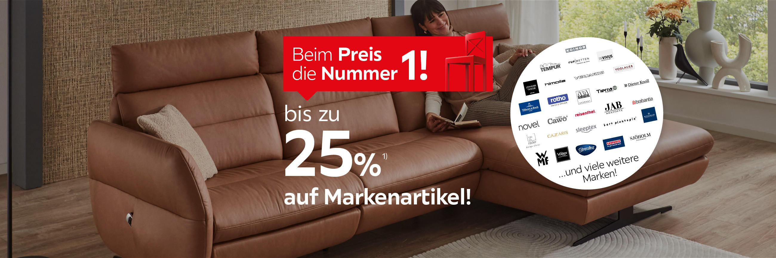 bis zu 25% auf Markenartikel