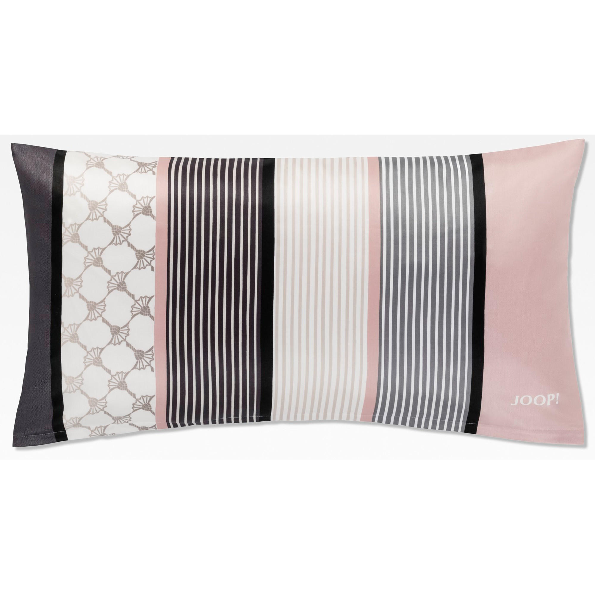 KISSENHÜLLE CORNFLOWER STRIPES 4069 DEEP ROSE - 11 - Grau, Textil (40/80cm) - Joop!
