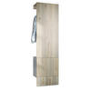 GARDEROBE Carlton Paneel in Eiche Nordic - Silbereichenfarben, Holzwerkstoff (52/193/35cm) - Vladon