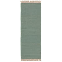 TEPPICH Liv Hellgrün 80x250 cm - Hellgrün, Textil (80/250cm) - benuta Pop