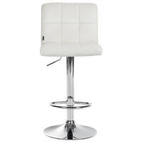 BARHOCKER Peran Samt chrom creme - Chromfarben/Creme, Textil/Metall (46/114/47cm) - TPFLiving