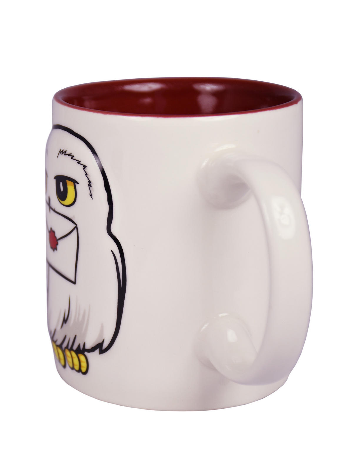 KAFFEEBECHER Harry Potter 3D Hedwig Weiß/Rot 320 ml - Multicolor, Keramik (0.32L) - United Labels