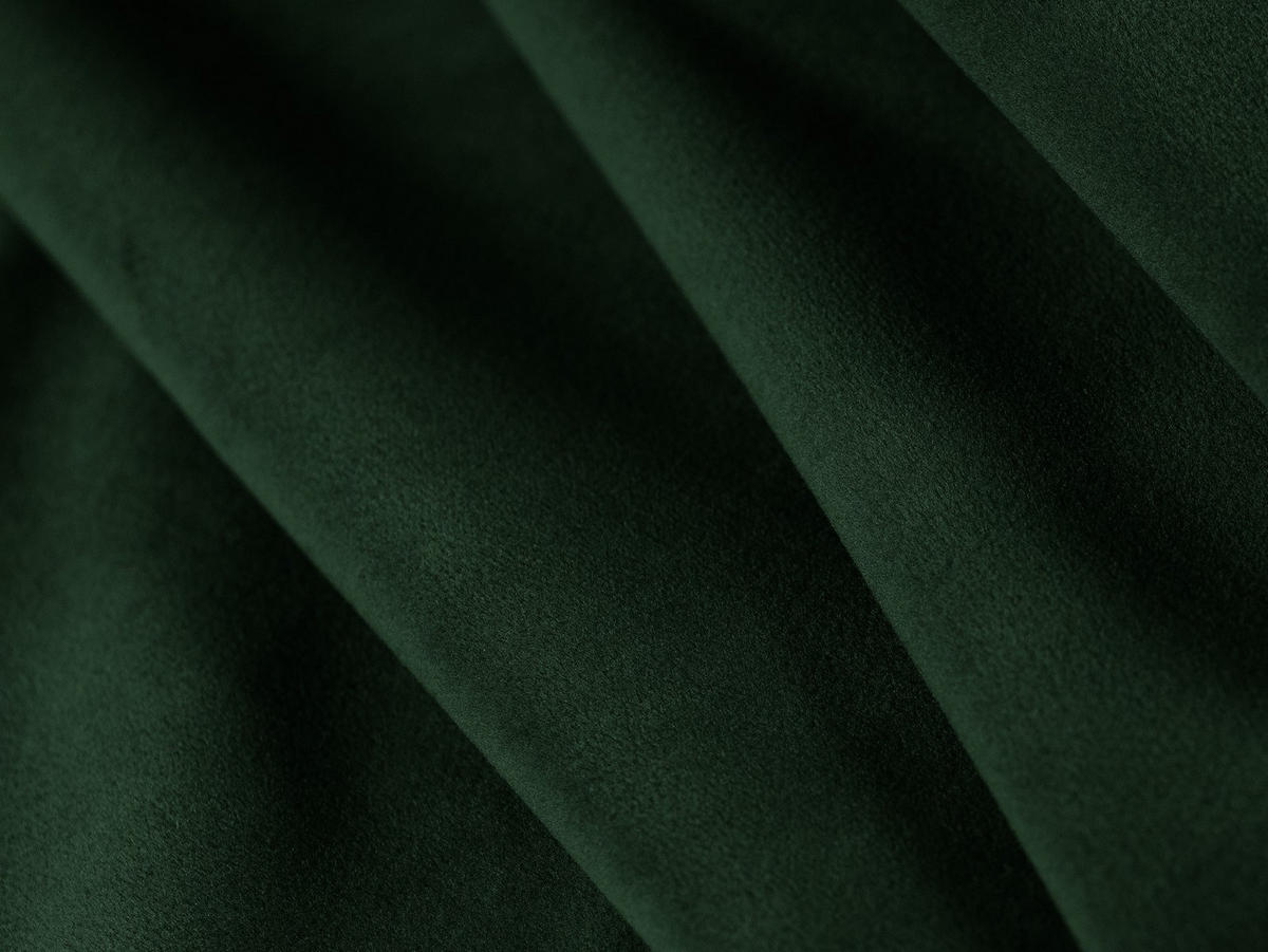 PANORAMASOFA Jodie aus Samt flaschengrün 6 Sitzplätze - Dunkelgrün, Textil (166/70/364cm) - Micadoni