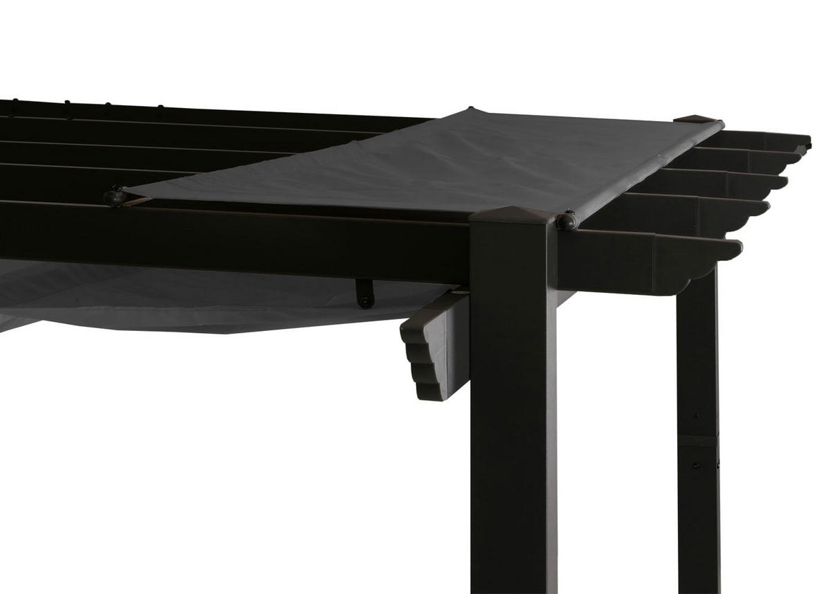 PERGOLA Aluminium 4x3m Anthrazit - Anthrazit, Metall (400/240/300cm) - BERLINLODGE