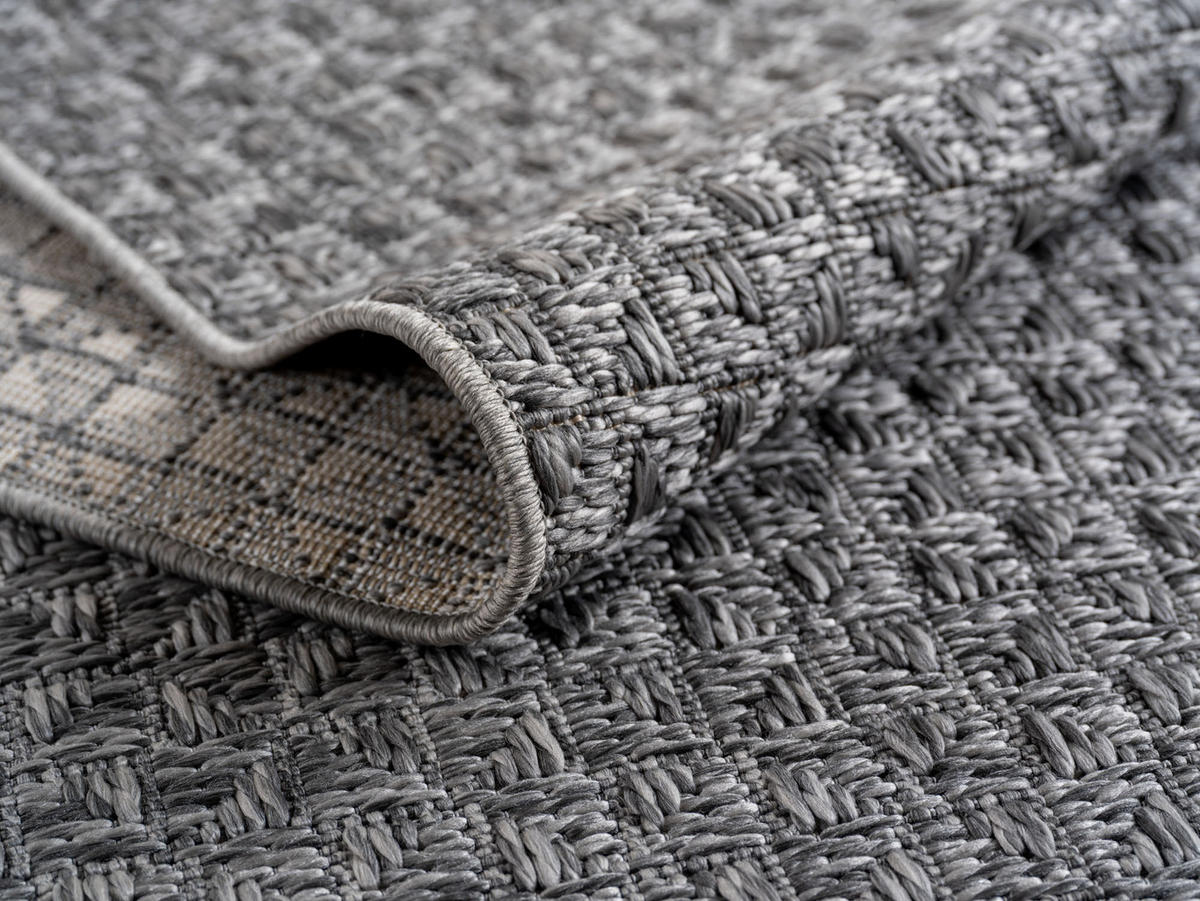 OUTDOORTEPPICH Timaro 140x200 cm Grau - Grau, Textil (140/200cm) - Villa Möbel