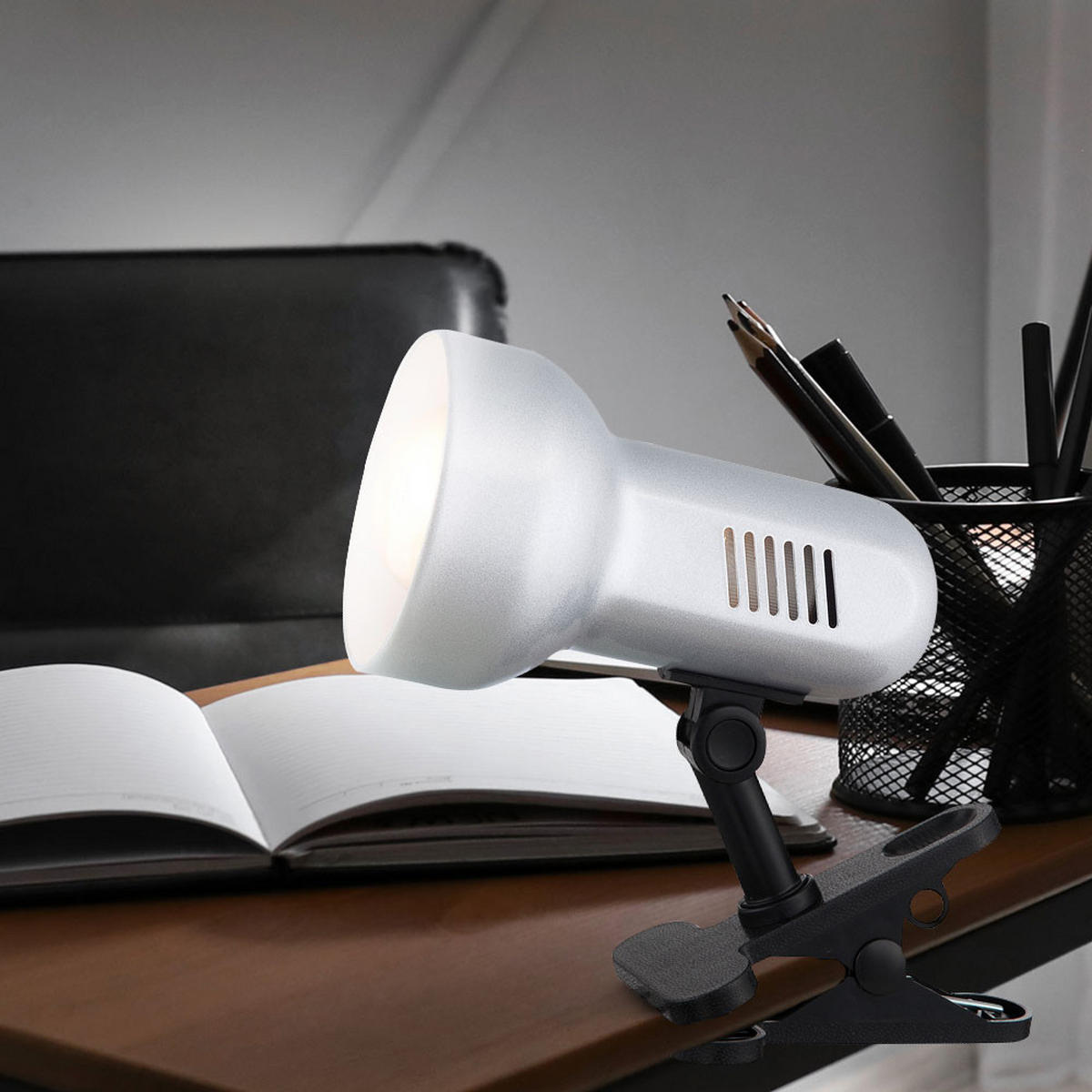 TISCHLEUCHTE BASIC Silber Metall Kunststoff 2er Set - Silberfarben, Metall (16/16/21cm) - Globo Lighting