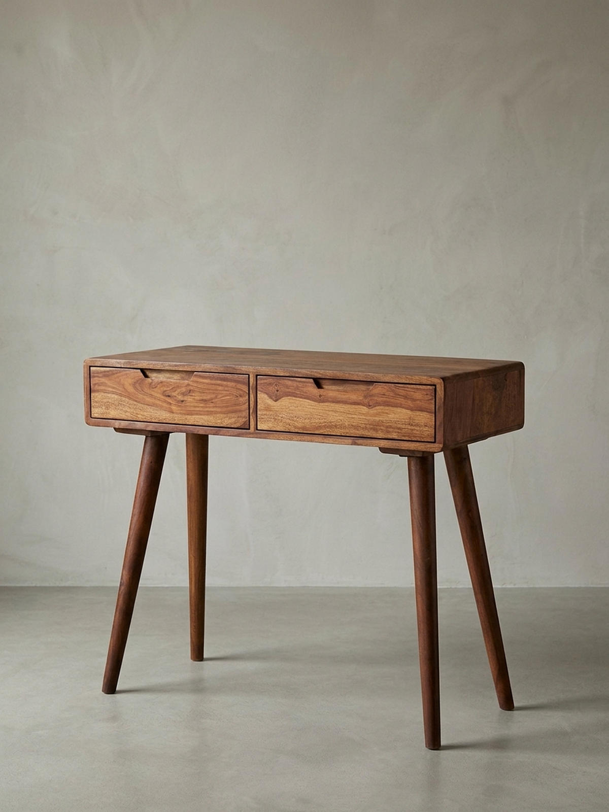 KONSOLENTISCH – Massivholz, 90 cm, handgefertigt, Landhausstil - Braun, Holz (36/90/76cm) - KADIMA DESIGN