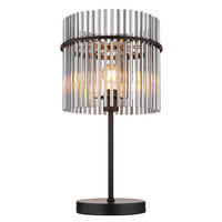 LED TISCHLEUCHTE Metall Grau - Grau, Glas (30/30/54.5cm) - Globo Lighting