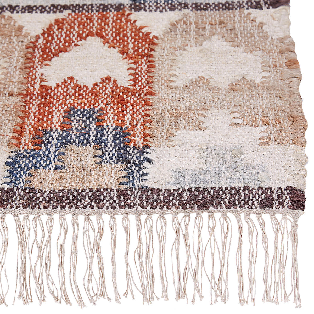 TEPPICH geflochten Kalfa 230/160 cm - Multicolor, Naturmaterialien (160/230cm) - Beliani