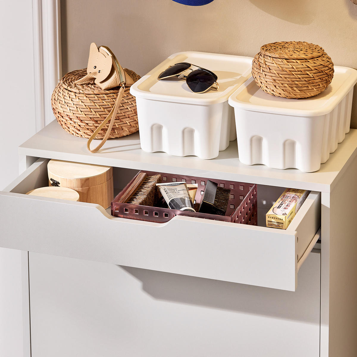 SCHUHSCHRANK Weiß - Weiß, Holzwerkstoff (60/90/30cm) - SoBuy