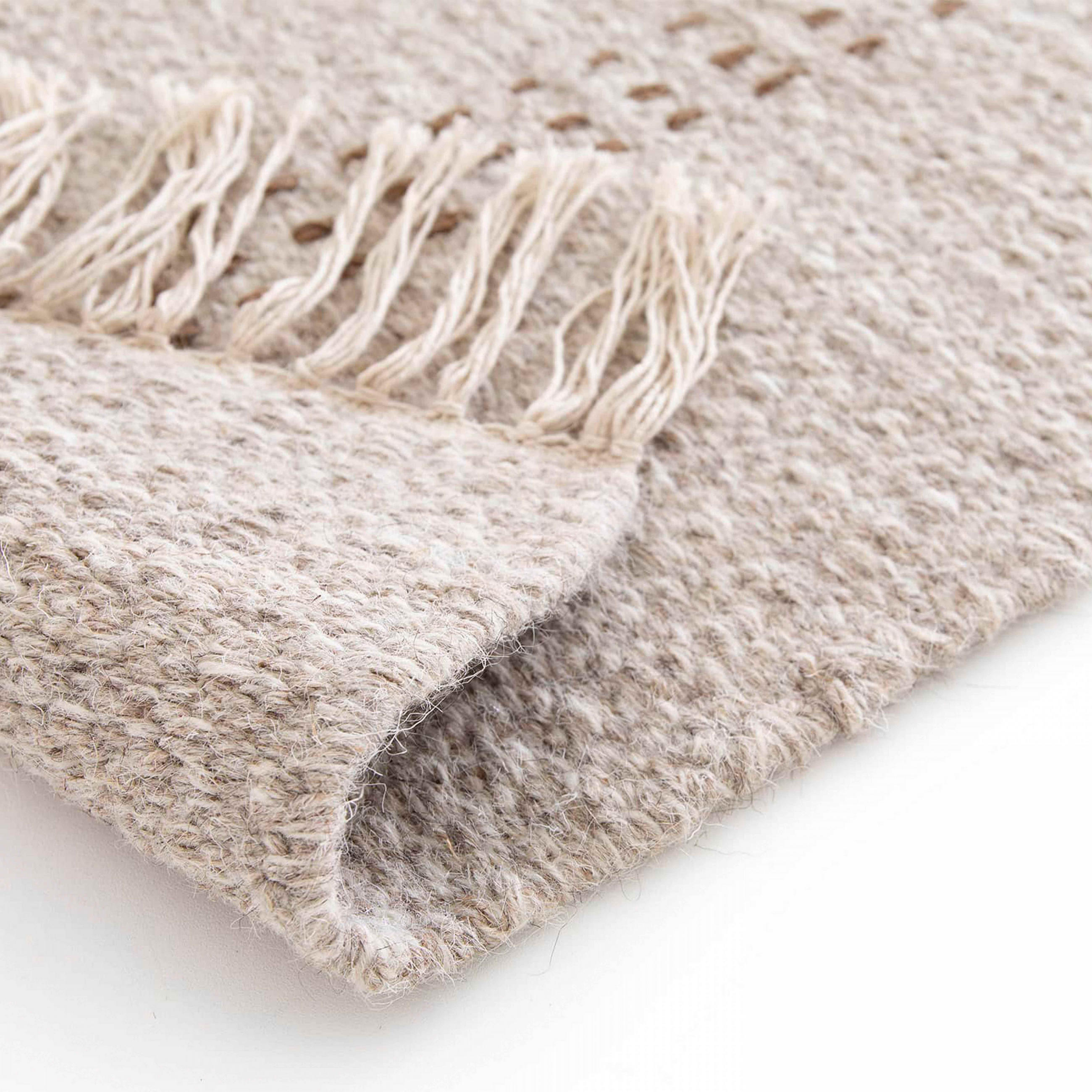 TEPPICH, 120 x 170 cm, Cremefarbe - Creme, Textil (170/120cm) - Oviala