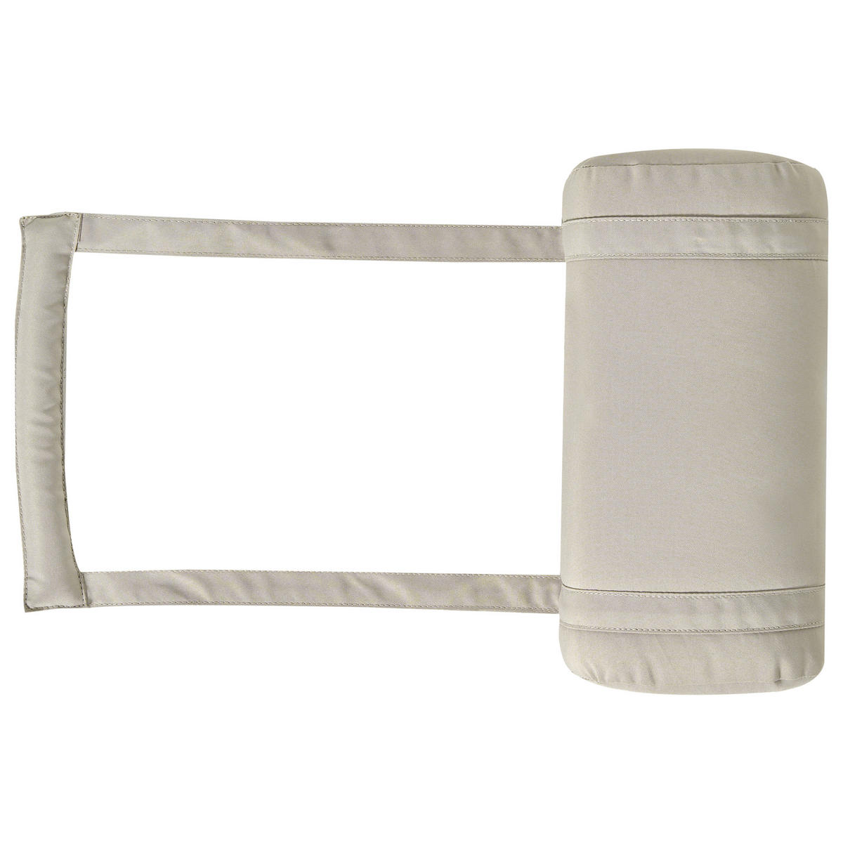 LIEGENAUFLAGE Taupe 58/189 cm Toscana/Java/Amantea Premium - Taupe, Textil (189/5/58cm) - Beliani