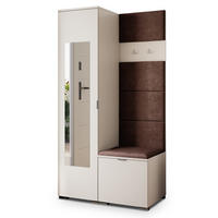 GARDEROBENSCHRANK VIRA 95/181/51 cm Modern Garderobe-Set Kaschmir - Kaschmir/Braun, Holzwerkstoff (95/181/51cm) - MASSENO