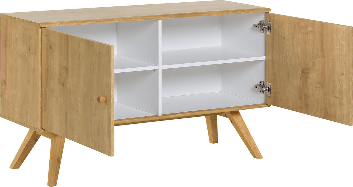 KOMMODE NATURE - Eichefarben, Holzwerkstoff (120/72/40cm) - Vox Möbel