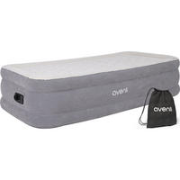 LUFTBETT Luftmatratze selbstaufblasend 191 x 99 x 46 cm mit integrierter Pumpe - Grau, Kunststoff (99/191cm) - Avenli