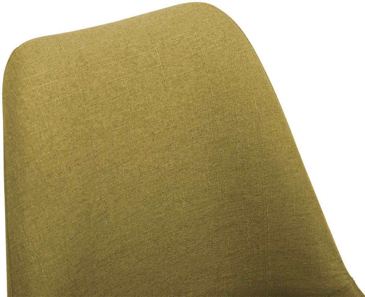 DREHSTUHL Stoff grün - Chromfarben/Grün, Textil/Metall (48/76/57cm) - CLP