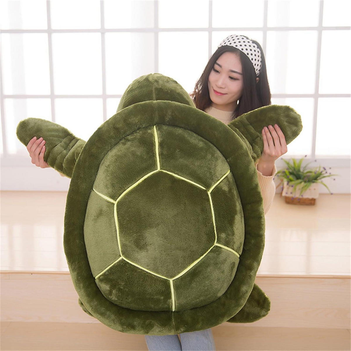 KUSCHELTIER Schildkröte Plüschtier 25 cm grün - Grün, Textil (25/25cm)