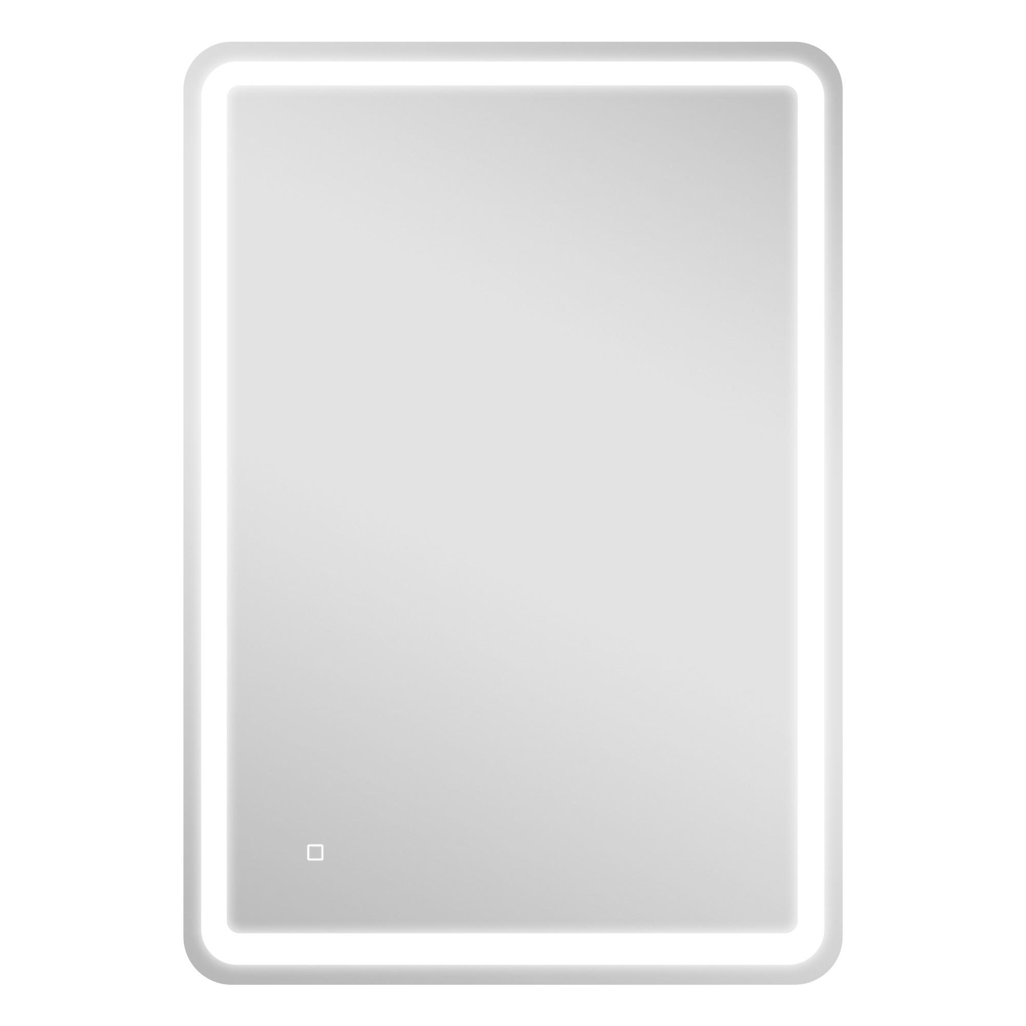 BADSPIEGEL Hartglas Silber - Silberfarben, Glas (4/100/70cm) - HOMCOM