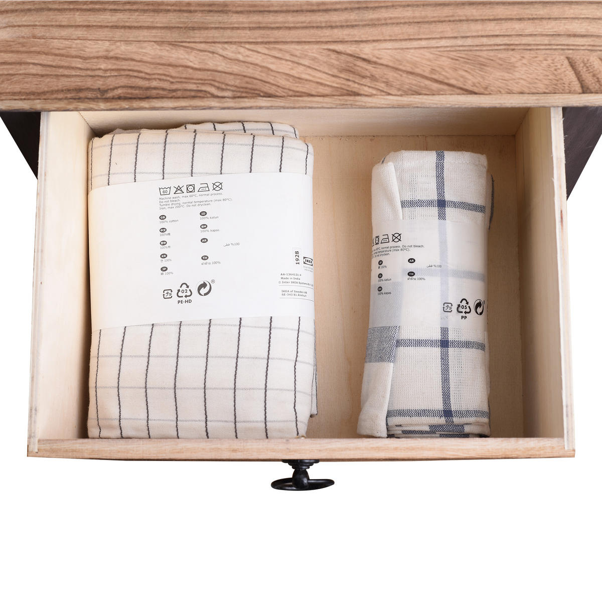 NACHTTISCH Schwarz 27/40/63 cm - Schwarz, Holz (27/63/40cm) - Mobili Rebecca