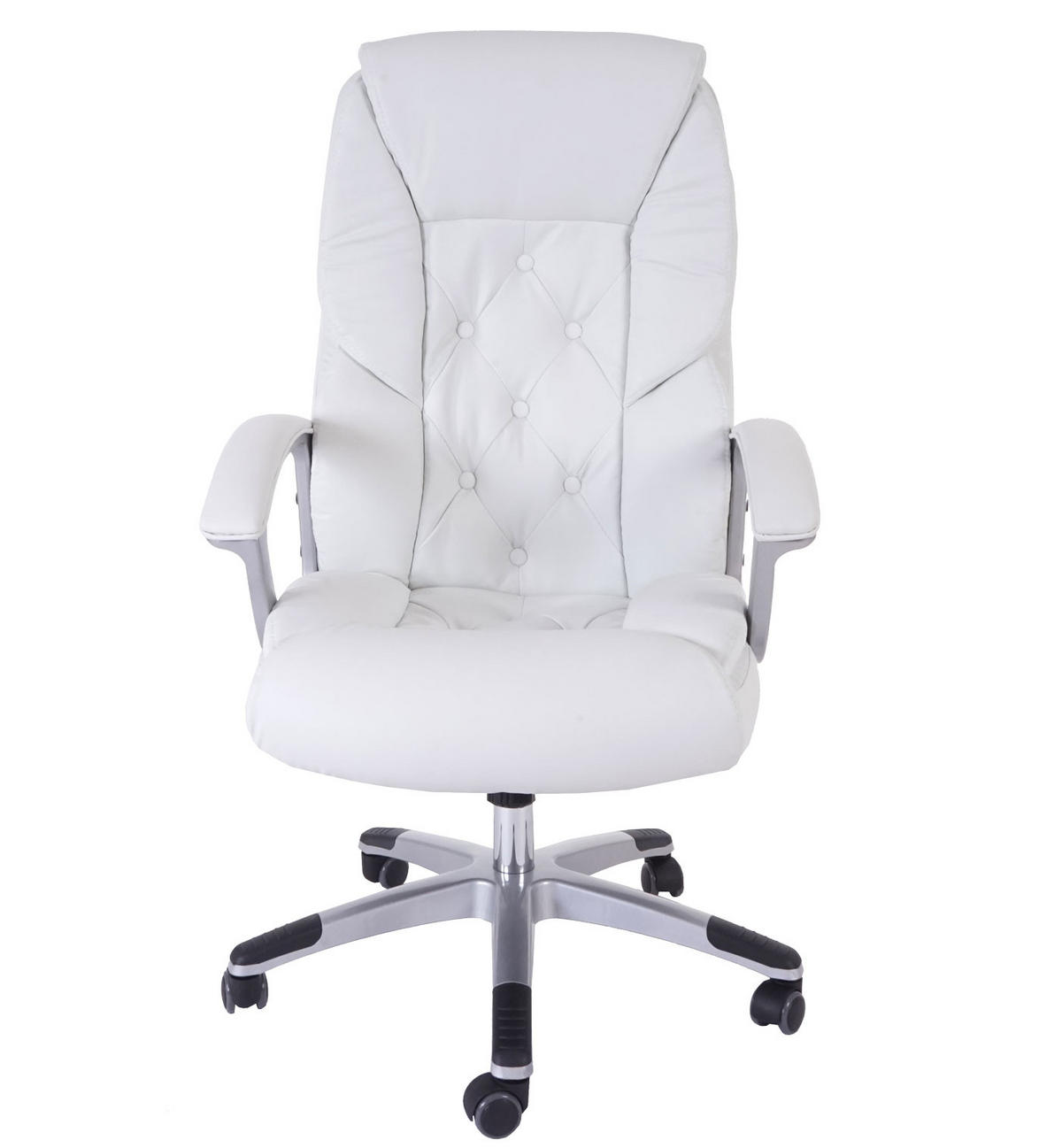 PROFI-BÜROSTUHL XXL Weiß - Weiß, Textil (68/125/77cm) - MCW