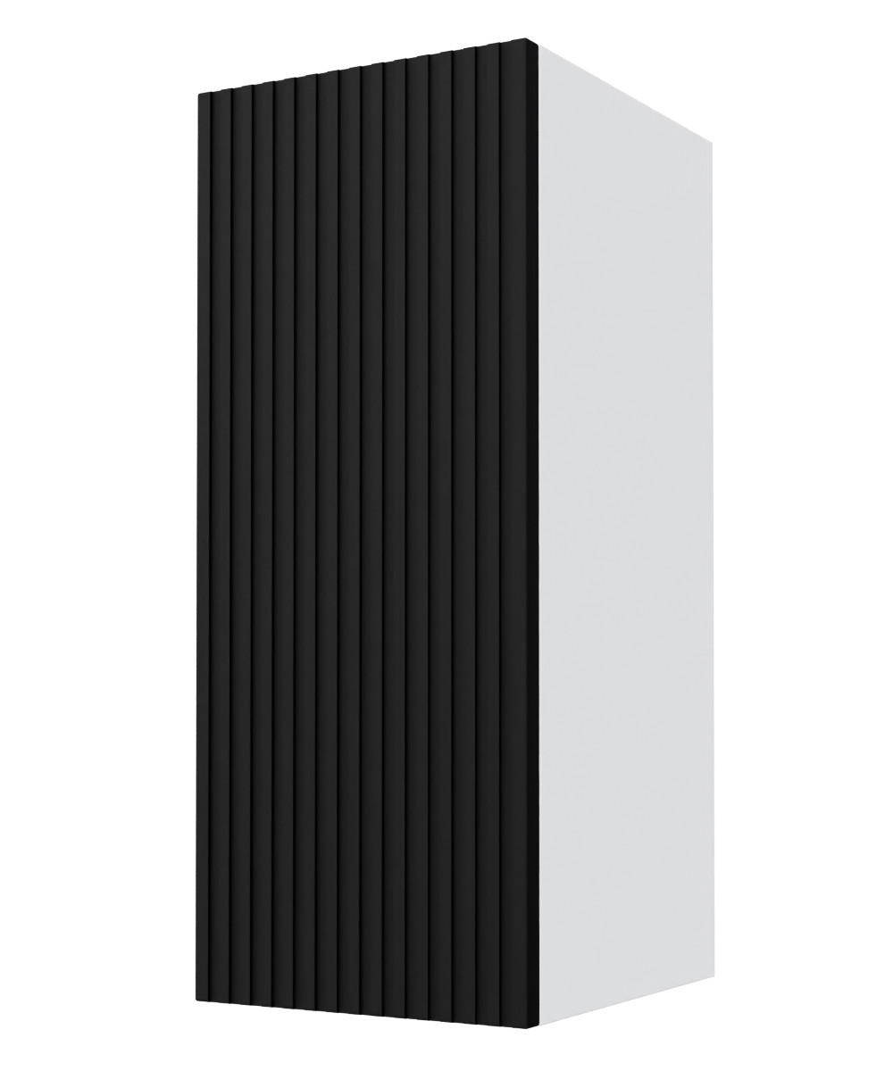 Feldmann-Wohnen Hängeschrank Schwarz, Weiß 30x72x32.5 cm