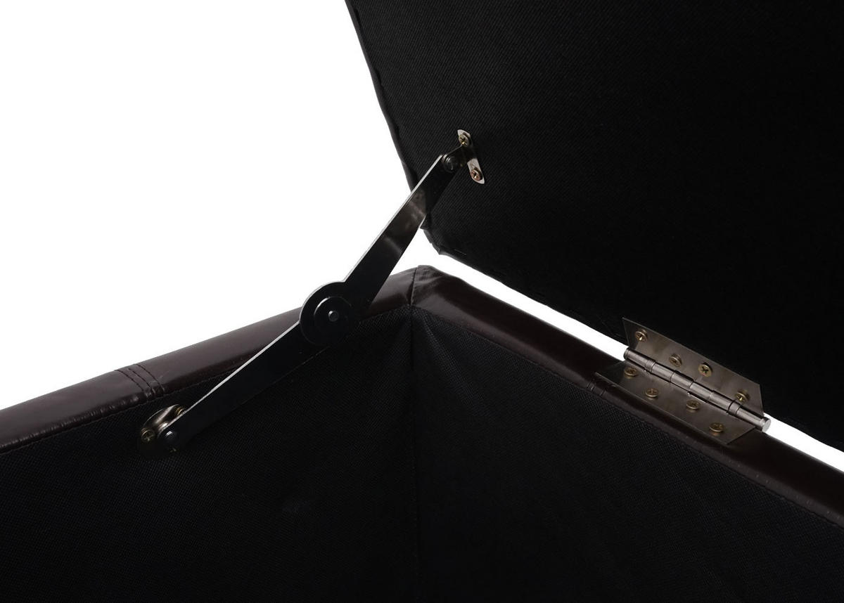 AUFBEWAHRUNGS-TRUHE Lars 45x114x45cm Kunstleder Braun - Braun, Kunststoff (114/45/45cm) - BERLINLODGE