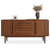 SIDEBOARD TECCA - Kastanienfarben, Holz (145/71/43cm) - IDIMEX