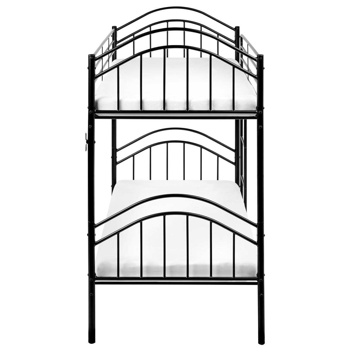 PAT ÎNALT metal 90/200 cm negru Chartres - negru, metal (96/171/209cm) - Beliani
