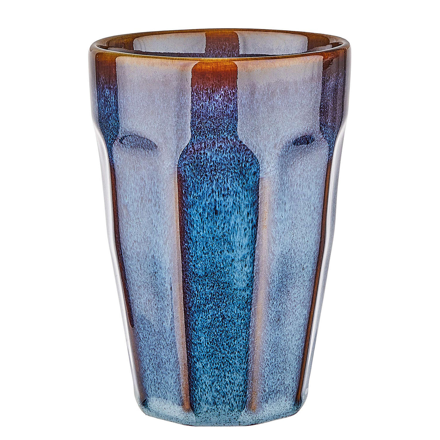 LATTE-MACCHIATO-TASSE (6er Set) Bergamo - Blau, Keramik (0.33L) - BUTLERS