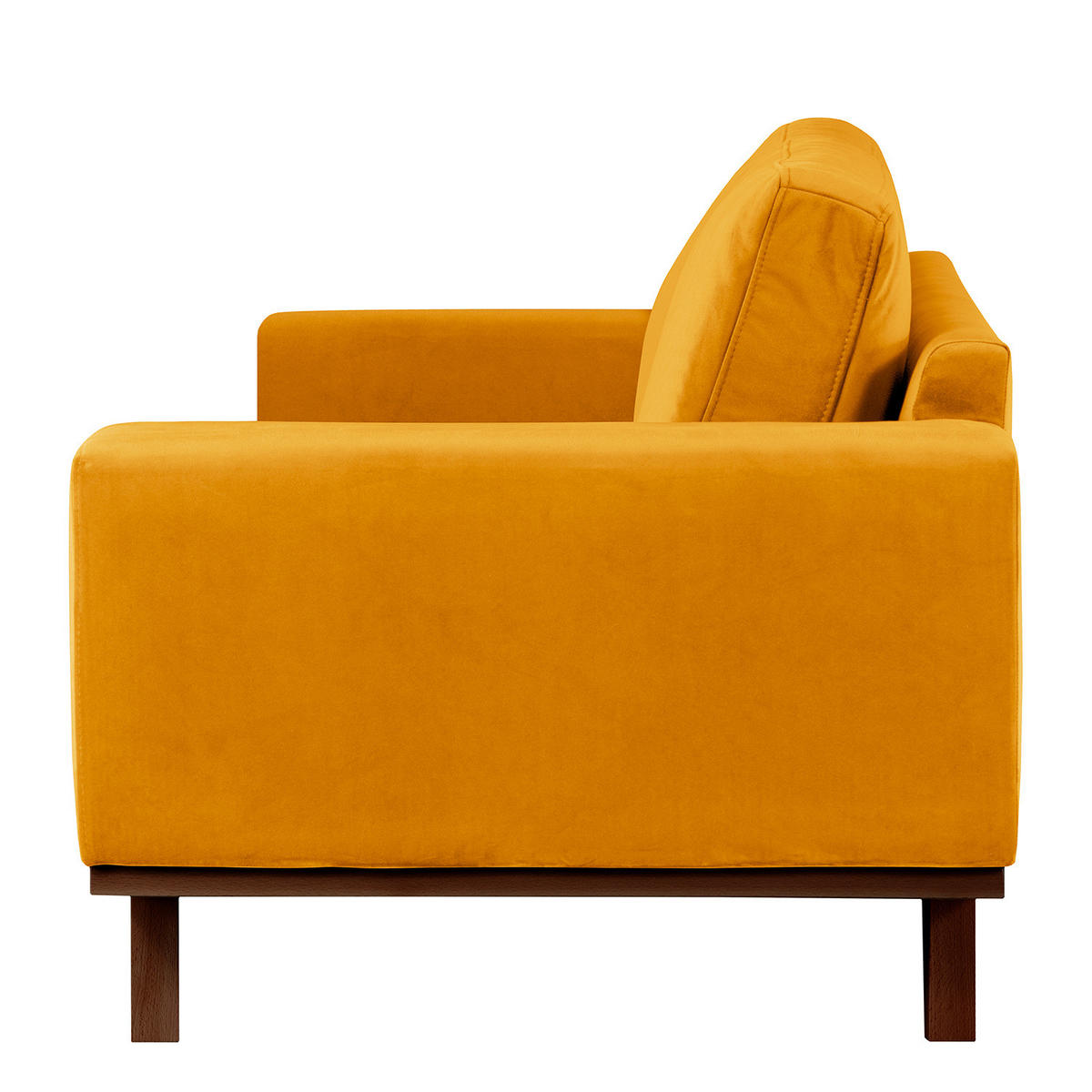 SESSEL - Gelb/Buchefarben, Holz/Buchenholz (122/81/88cm) - home24