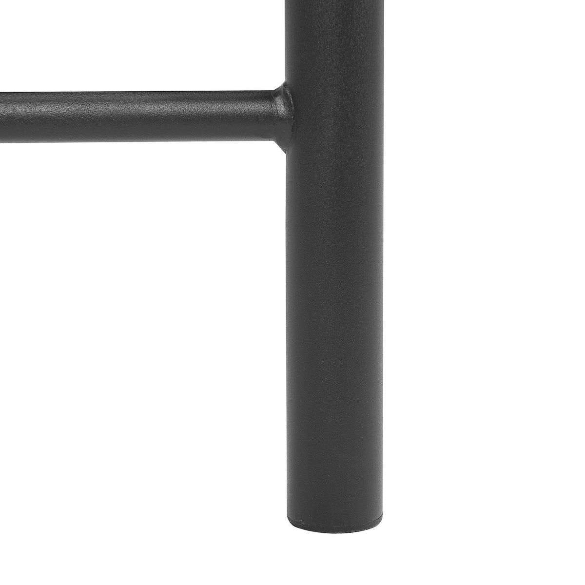 BETT mit Lattenrost 180x200 cm Schwarz Rodez - Schwarz, Metall (180/200cm) - Beliani
