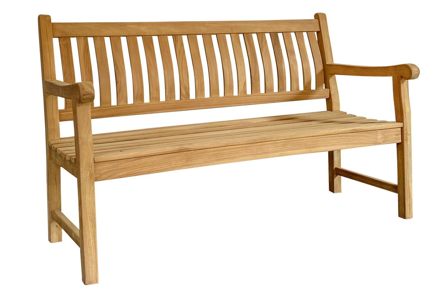 GARTENBANK David 180x80x92 cm, Teakholz, Natur - Naturfarben, Holz (80/92/180cm) - dasmöbelwerk
