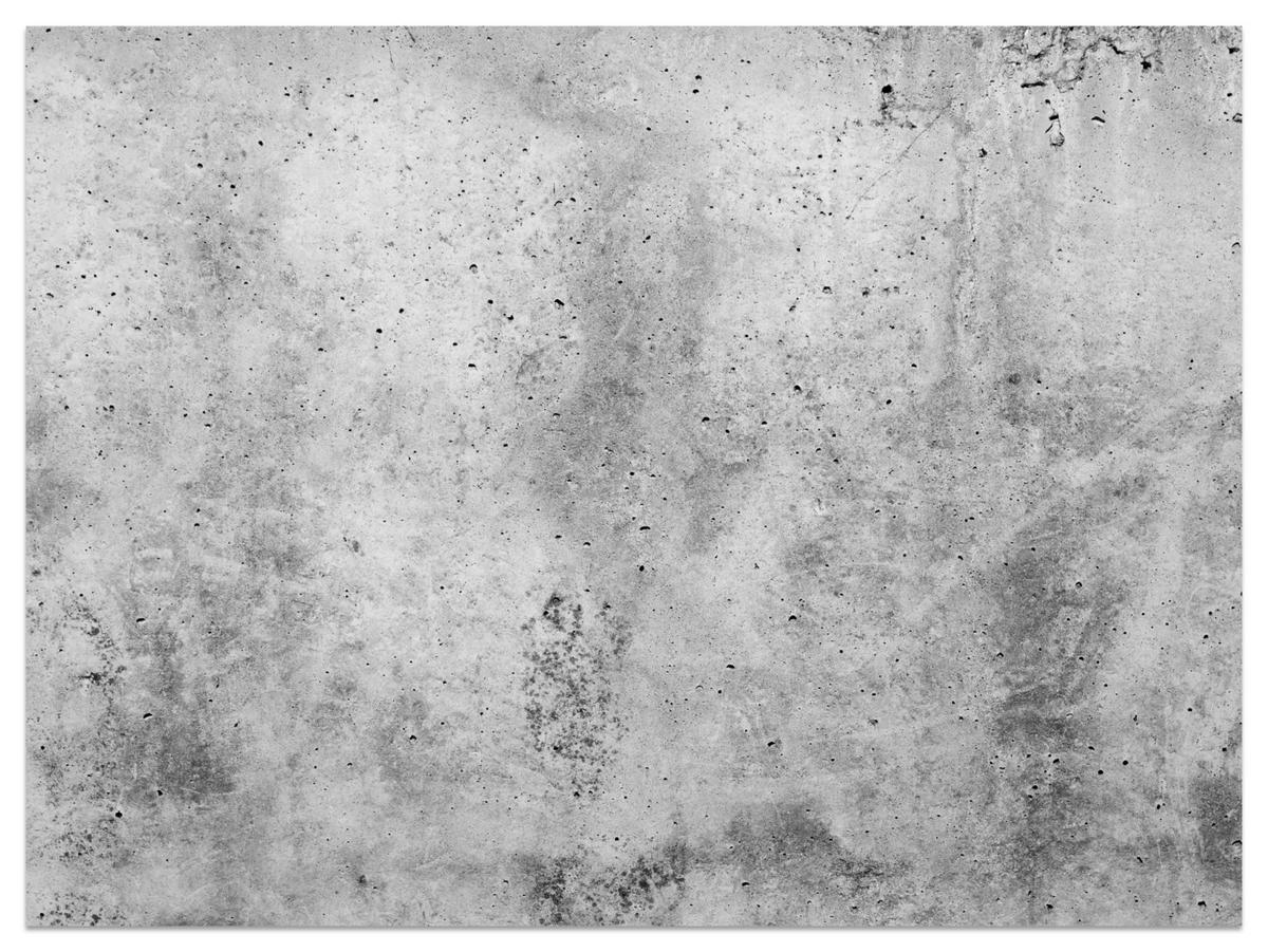 FOTOTAPETE Grauer Minimalistischer Beton Industrial Modern Loft 350x256 - Grau, Papier (350/256cm) - Muralo