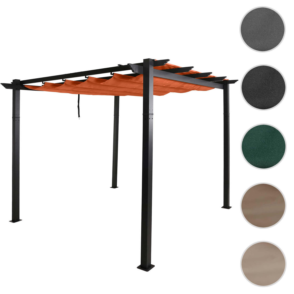 PERGOLA Rotbraun - Rotbraun, Textil (300/240/300cm) - MCW