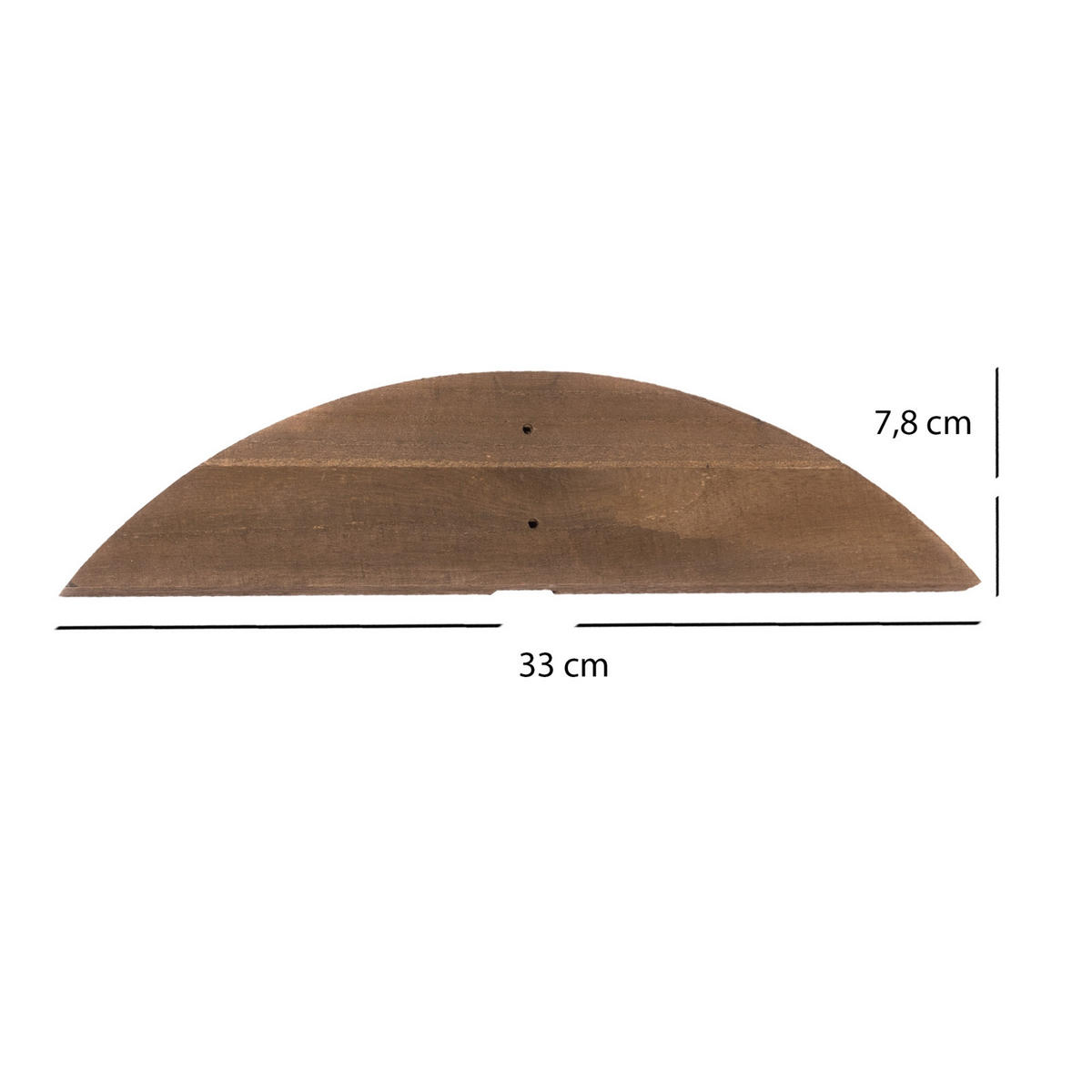 PARAVENT-FUSSSTÜTZEN Porta 2er Set Holz braun - Braun, Holz (33/1.8/7.8cm) - CREEDWOOD